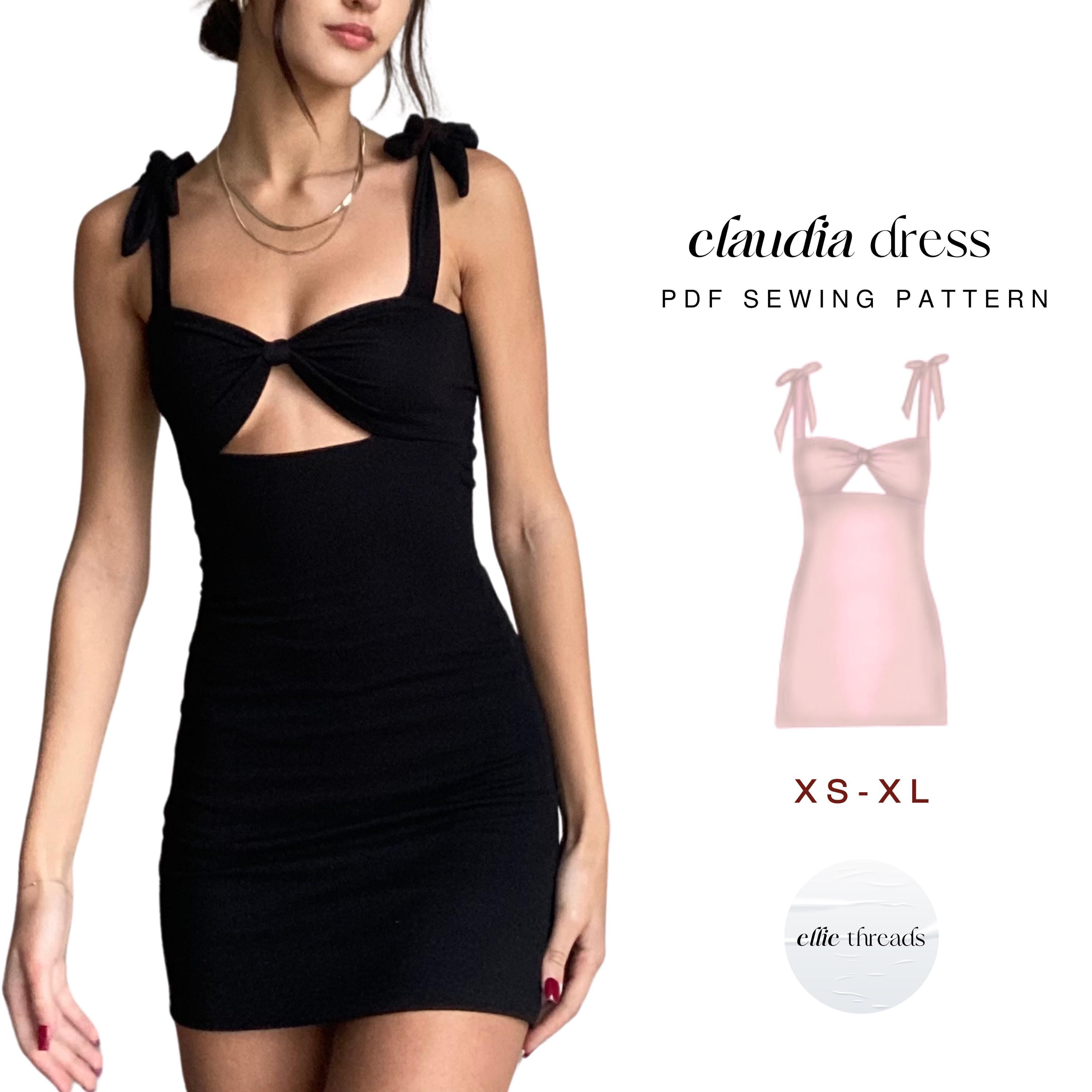 Bodycon Dress Sewing Pattern: Beginner-Friendly (Digital PDF Download, XS-XL)