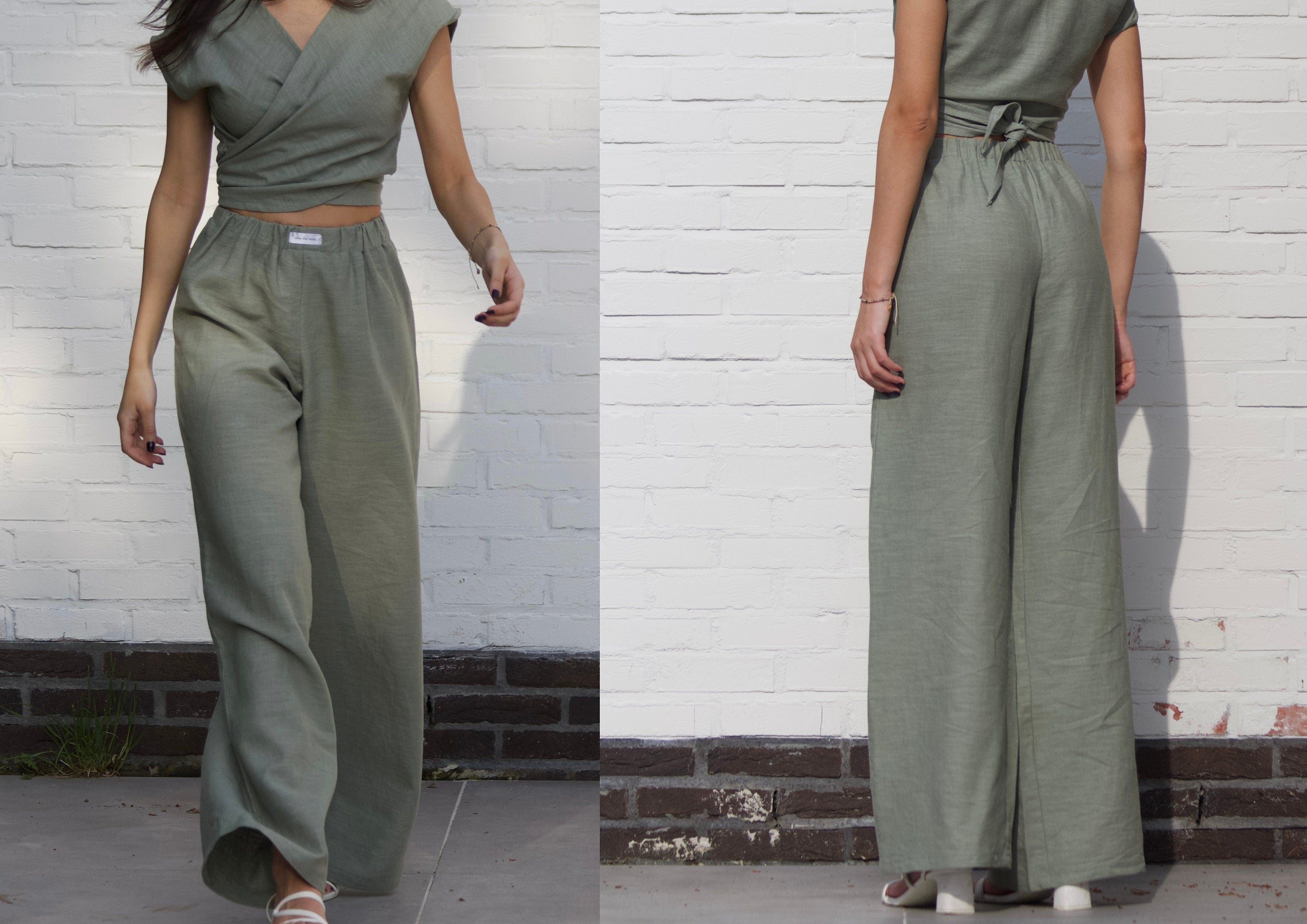 Linen Pants Sewing Pattern: Beginner-Friendly (Digital PDF Download, XS-XXL)