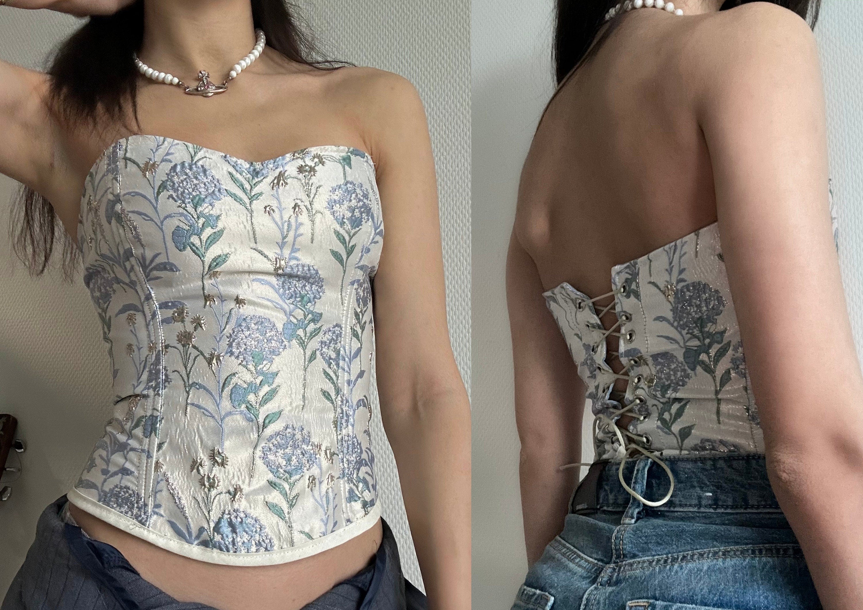 Strapless Corset Sewing Pattern: Sweetheart Neckline, Beginner-Friendly (Digital PDF Download, XS-XXL)