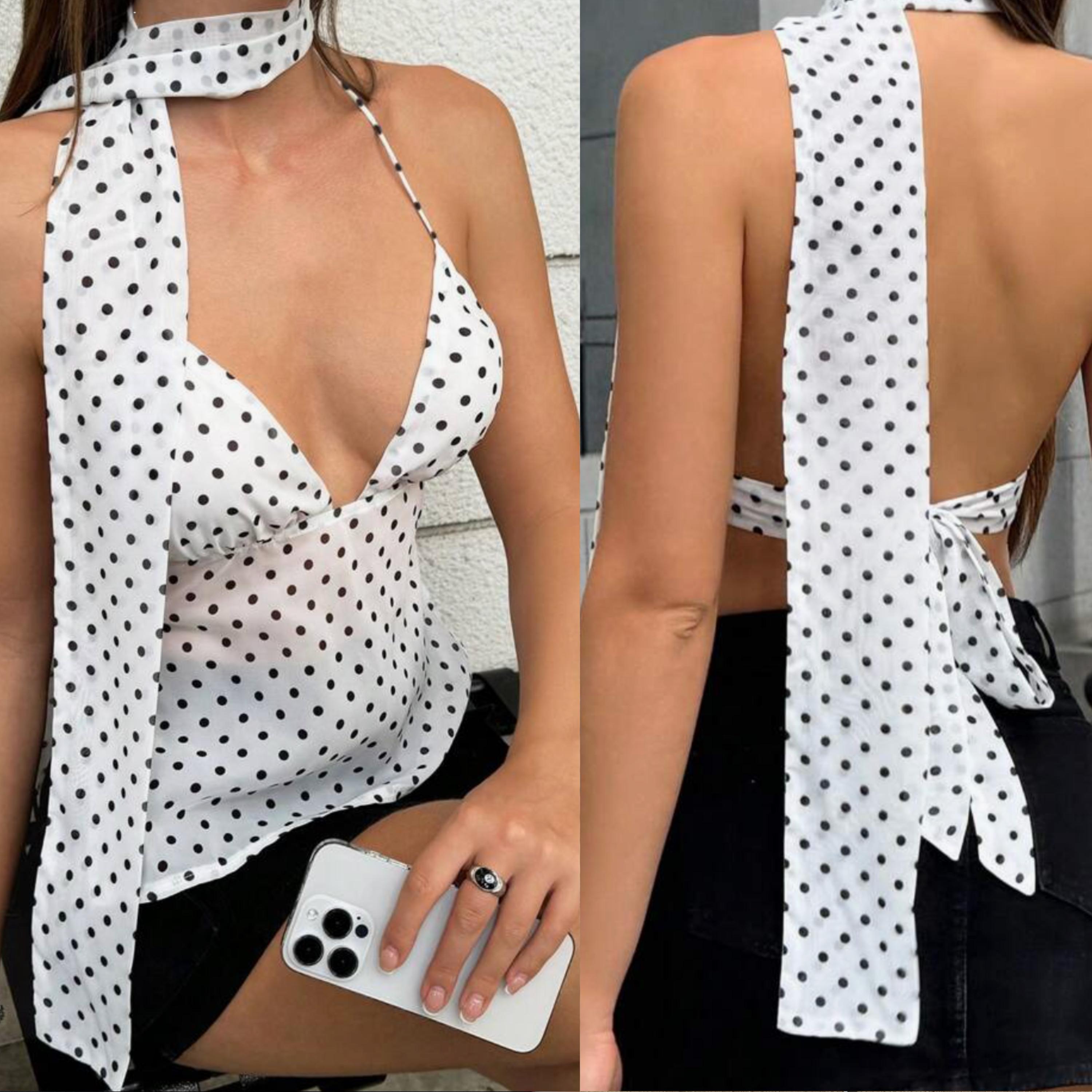 Neck Scarf Top Sewing Pattern: Back Tie, Beginner Friendly (Digital PDF Download, XS-XXL)