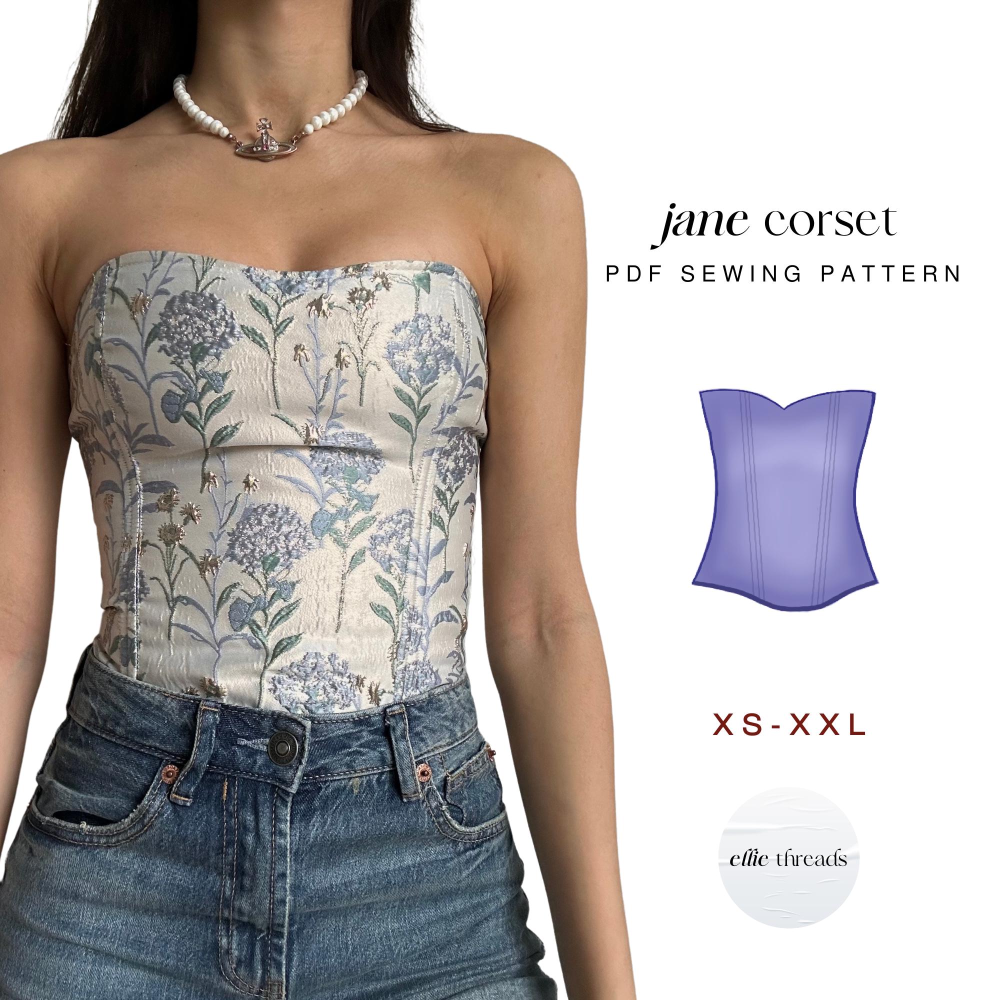 Strapless Corset Sewing Pattern (XS-XXL)