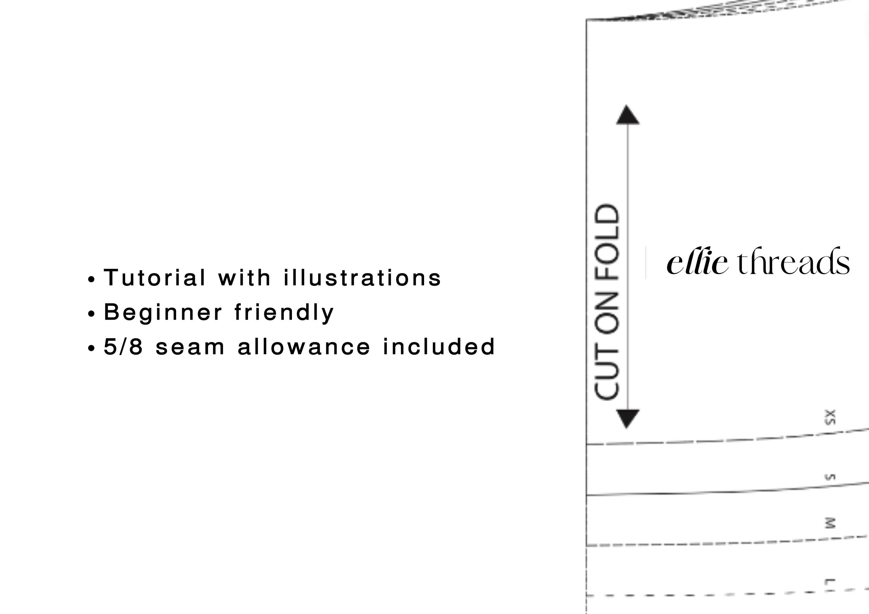 Cowl Neck Top Sewing Pattern: Backless, V-Cut, Beginner-Friendly (Digital PDF Download, XS-XL)