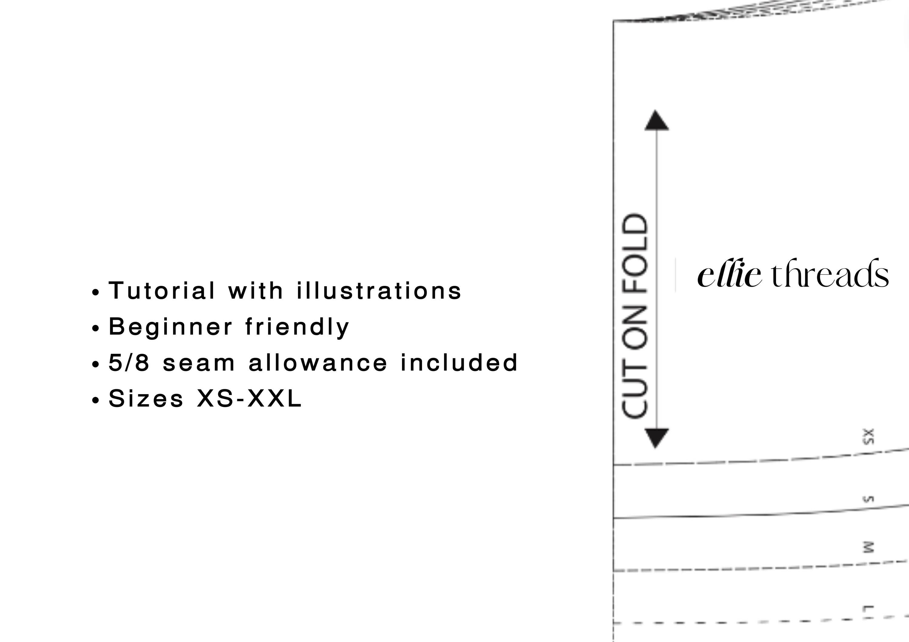 Wrap Top Sewing Pattern: Multi-Wearable, Beginner-Friendly (Digital PDF Download, XXS-XXL)