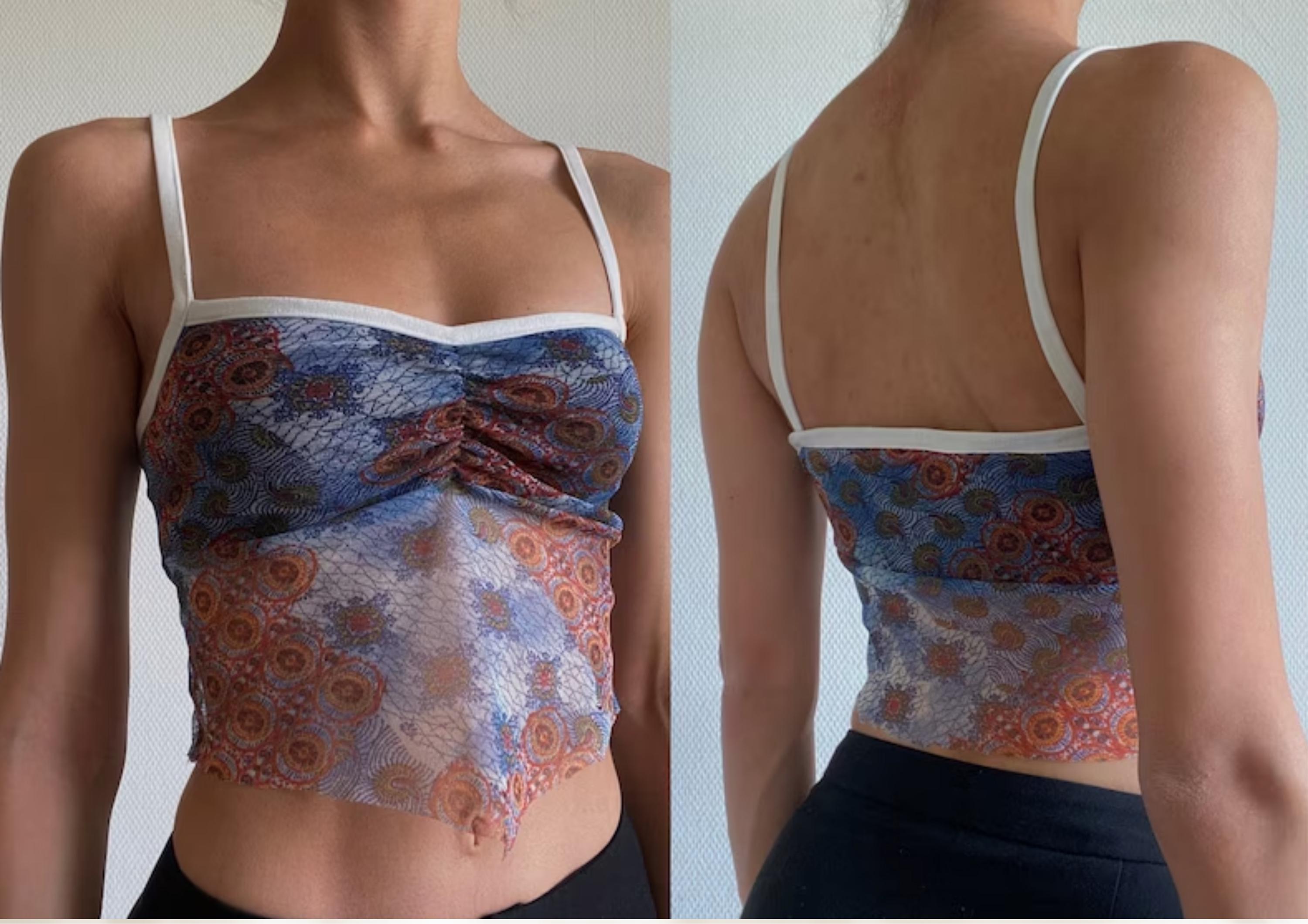 Mesh Crop Top Pattern: Beginner-Friendly (Digital PDF Download, XS-XL)